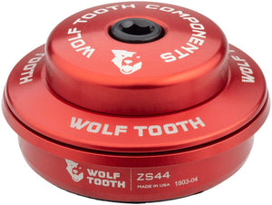 Wolf Tooth Headset Upper Wolf Tooth Premium Headset - ZS44/28.6 Upper 6mm Stack Red