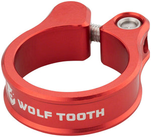 Wolf Tooth Seatpost Parts and Accessories Wolf Tooth Seatpost Clamp - 28.6mm Bolt-On Red