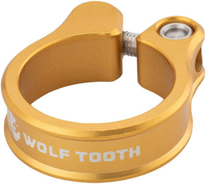 Wolf Tooth Seatpost Parts and Accessories Wolf Tooth Seatpost Clamp - 34.9mm Bolt-On Gold
