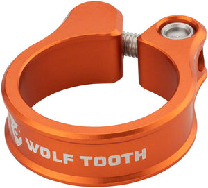 Wolf Tooth Seatpost Parts and Accessories Wolf Tooth Seatpost Clamp - 34.9mm Bolt-On Orange